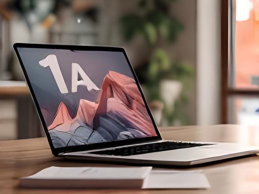 Laptop z notatkami podatkowymi na drewnianym stole w nowoczesnym biurze